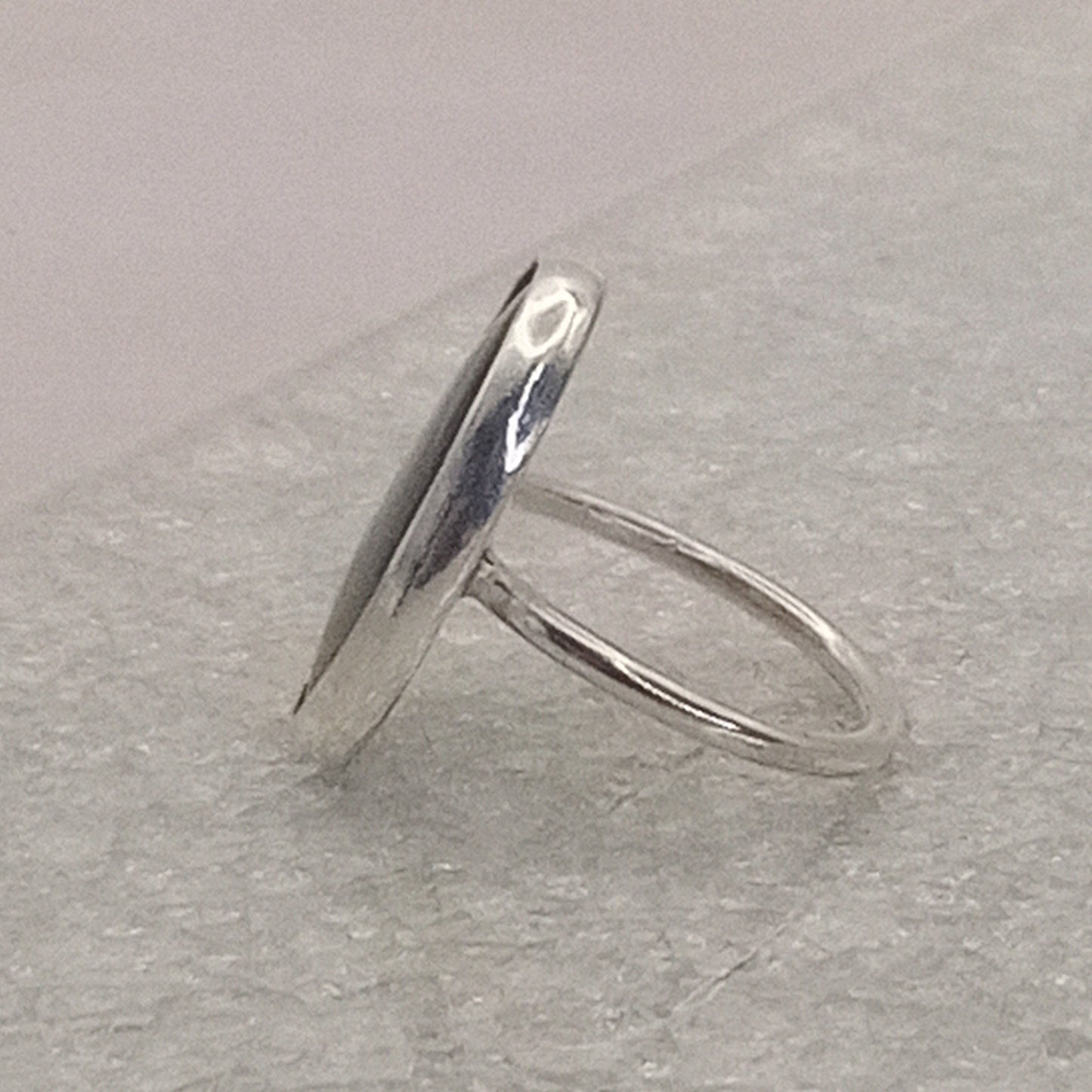 Abalone & Sterling Silver Statement Ring Size 6