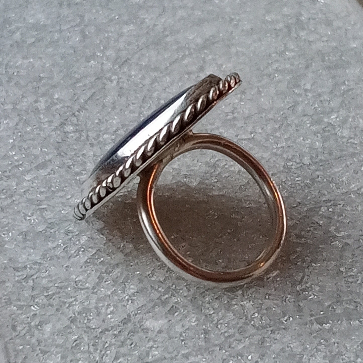 Kyanite & Sterling Silver Statement Ring, Size 5 1/2