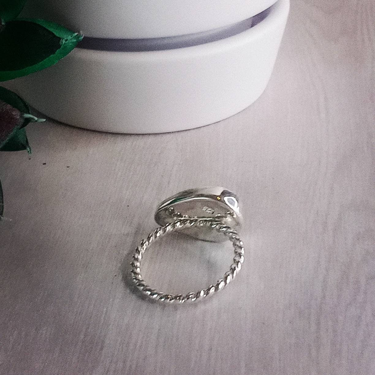 Tibetan Turquoise and Sterling Silver Ring, Size 8 3/4