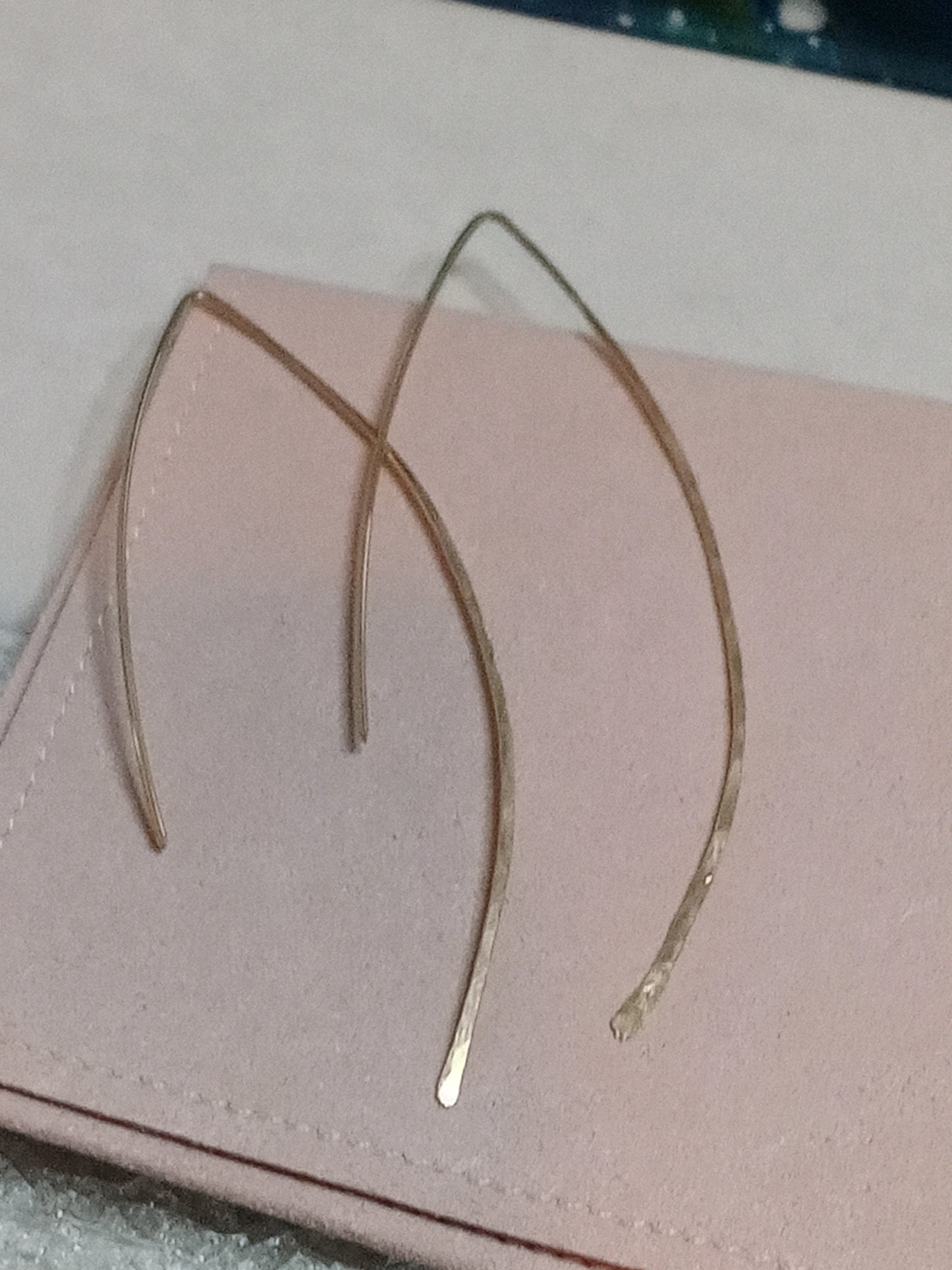 3" 14Kt Gold-Filled Threader Earrings Minimalist Gift for Her Birthday Brisdemaid