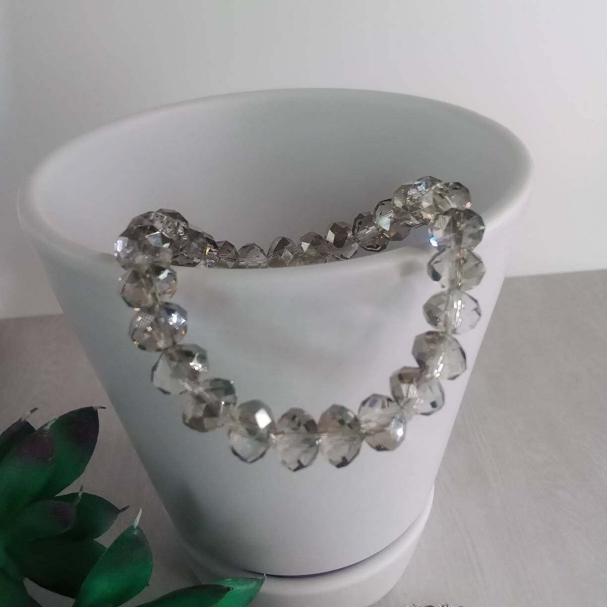 Set of 4 Stacking Glass Bead Bracelets