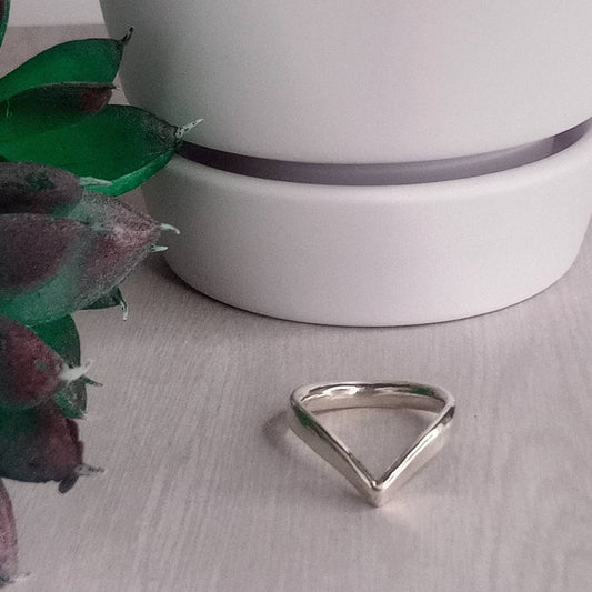 Wishbone Sterling Silver Ring